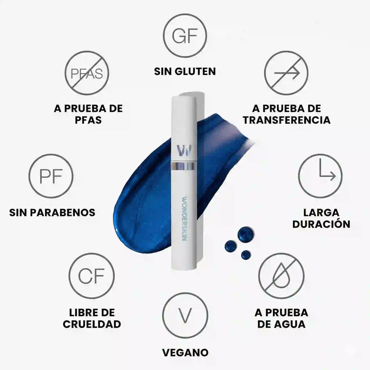 Wonderskin Lip Stain: Color Intenso Todo el Día Sin Retoques 3 OPCIONES DE COLORES
