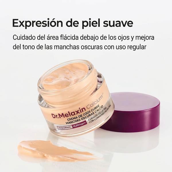 Crema Contorno Ojos Dr.Melaxin con Calcio Ionizado — Reduce Ojeras y Bolsas + Mejora Firmeza (15g)