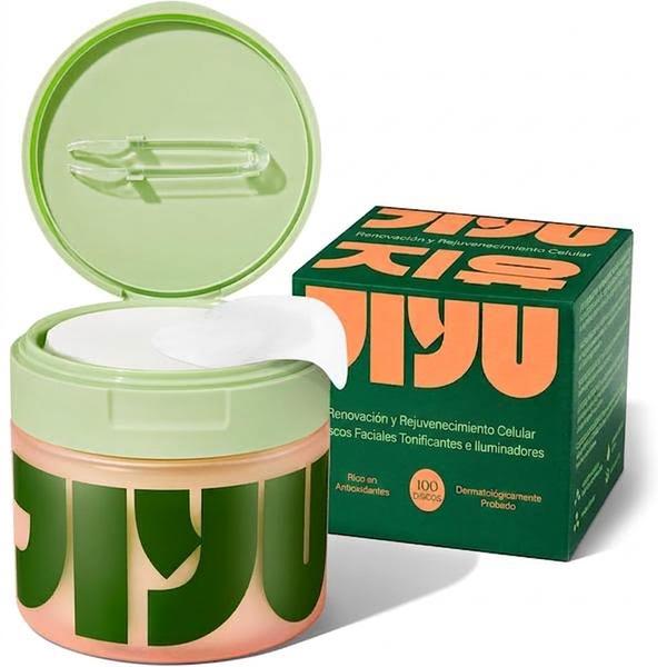 Almohadillas Tónicas JiYu K-Beauty 100u — Atenúa Manchas y Arrugas con Niacinamida + Mucina de Caracol